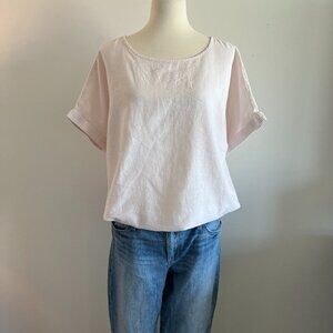 Liz Claiborne Linen Blend Top Size Large